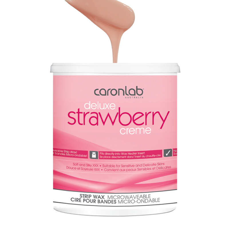 DELUXE STRAWBERRY CREME STRIP WAX 800ML