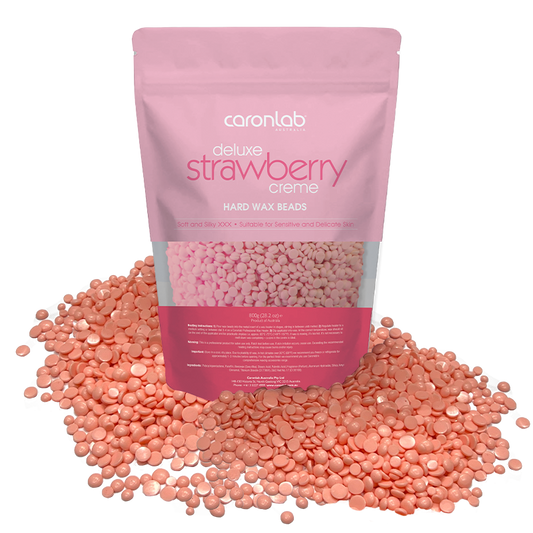 DELUXE STRAWBERRY CREME HARD WAX BEADS 800GM
