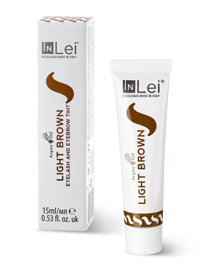 InLei "LIGHT BROWN" EYELASH AND EYEBROW TINT 15ML