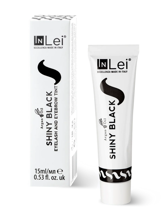 InLei "SHINY BLACK" EYELASH AND EYEBROW TINT WITH ARGAN OIL 15ML